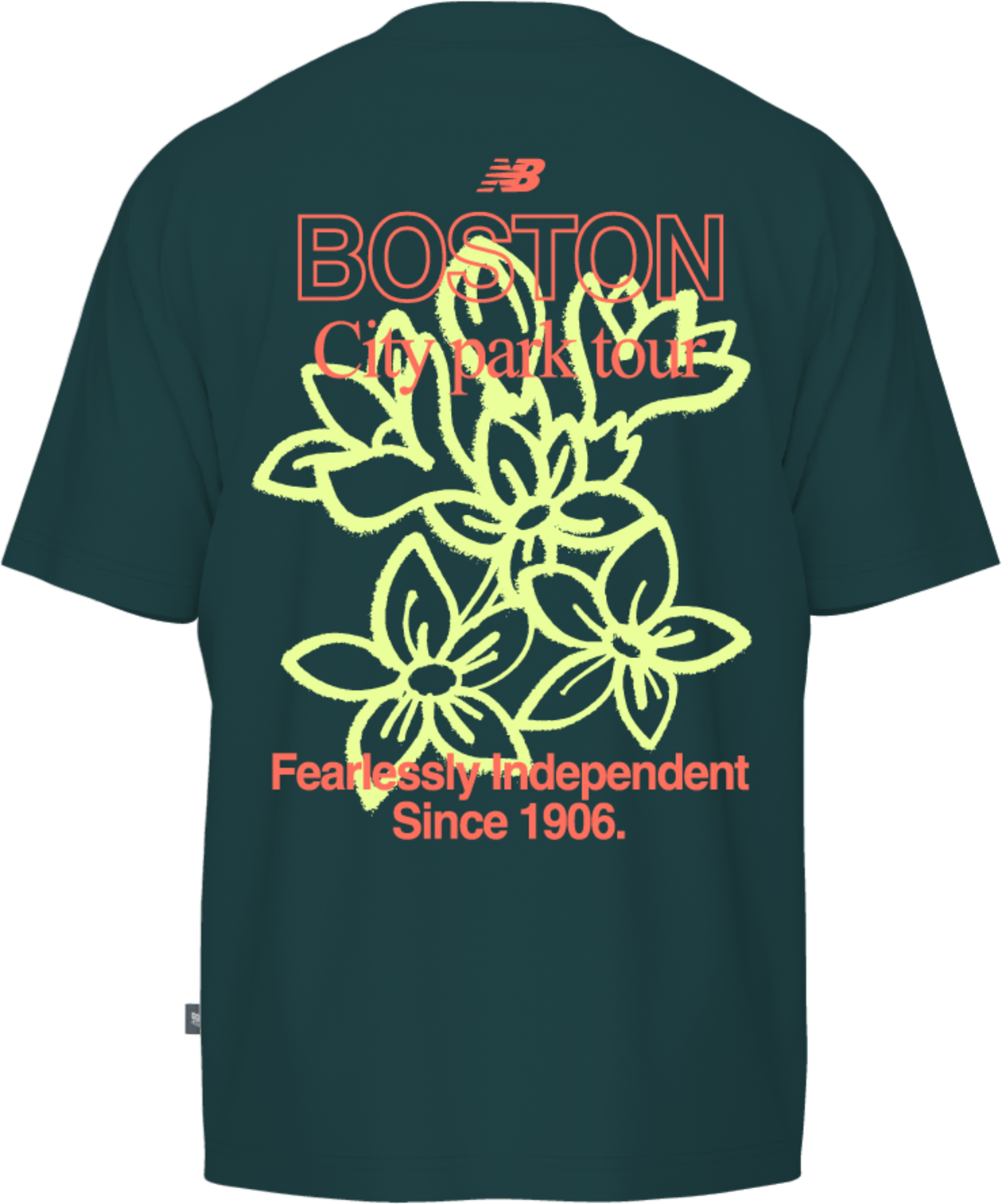 New Balance Men's Boston City Run T-Shirt - Medusa Green