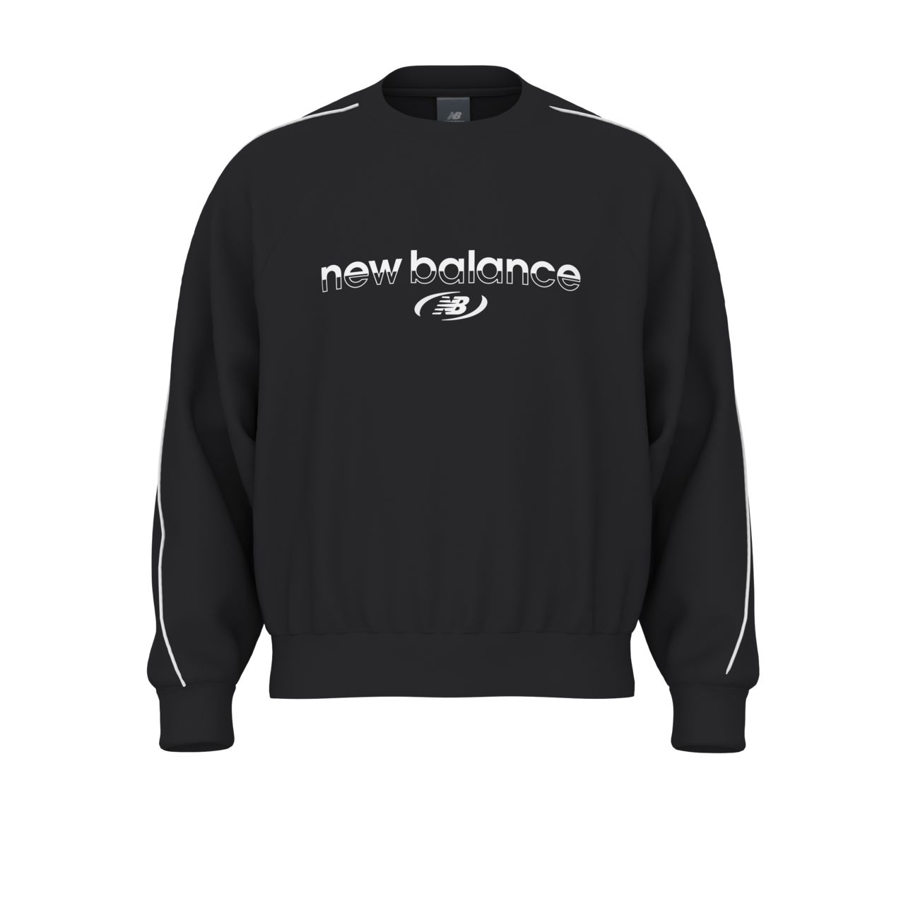 New Balance Men's Trackside Fleece Crew - Black