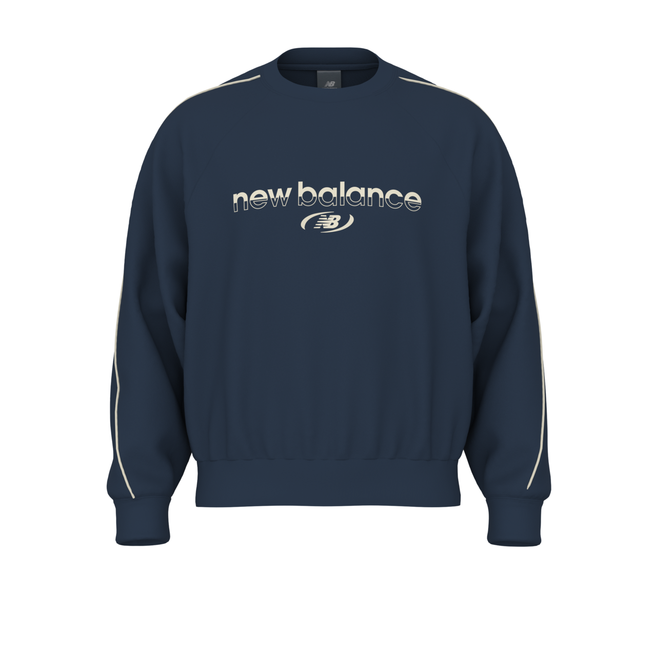 New Balance Men's Trackside Fleece Crew - Nb Navy