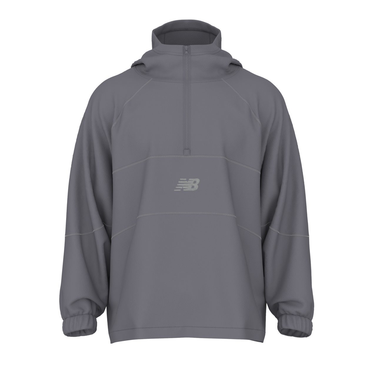 New Balance Men's Trackside Polar Fleece Hoodie - Off-Line Grey