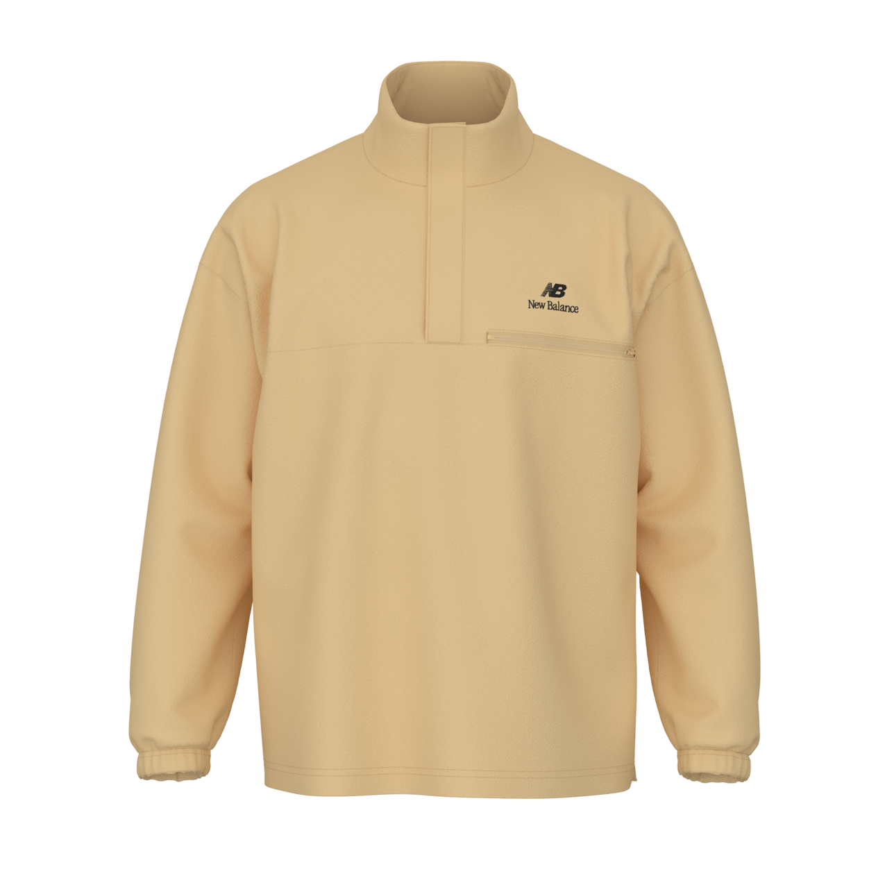 New Balance Men's Made in USA Snap Fleece Top - Alabaster
