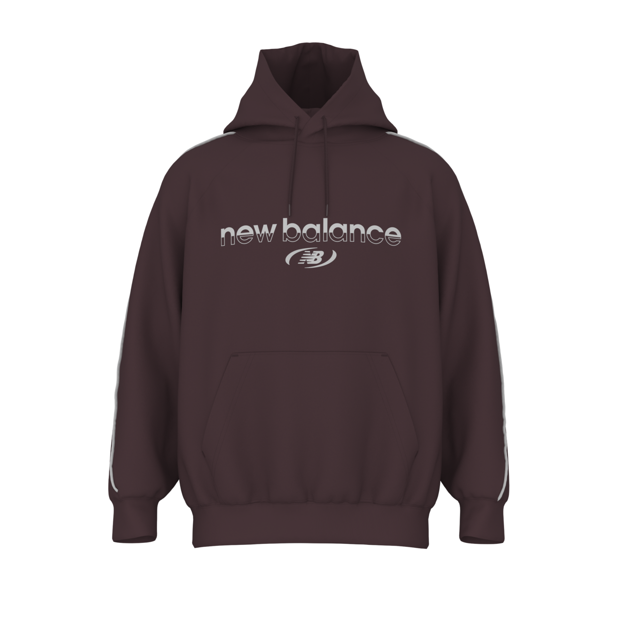New Balance Men's Trackside Fleece Hoodie (2026) - Cherry Leather