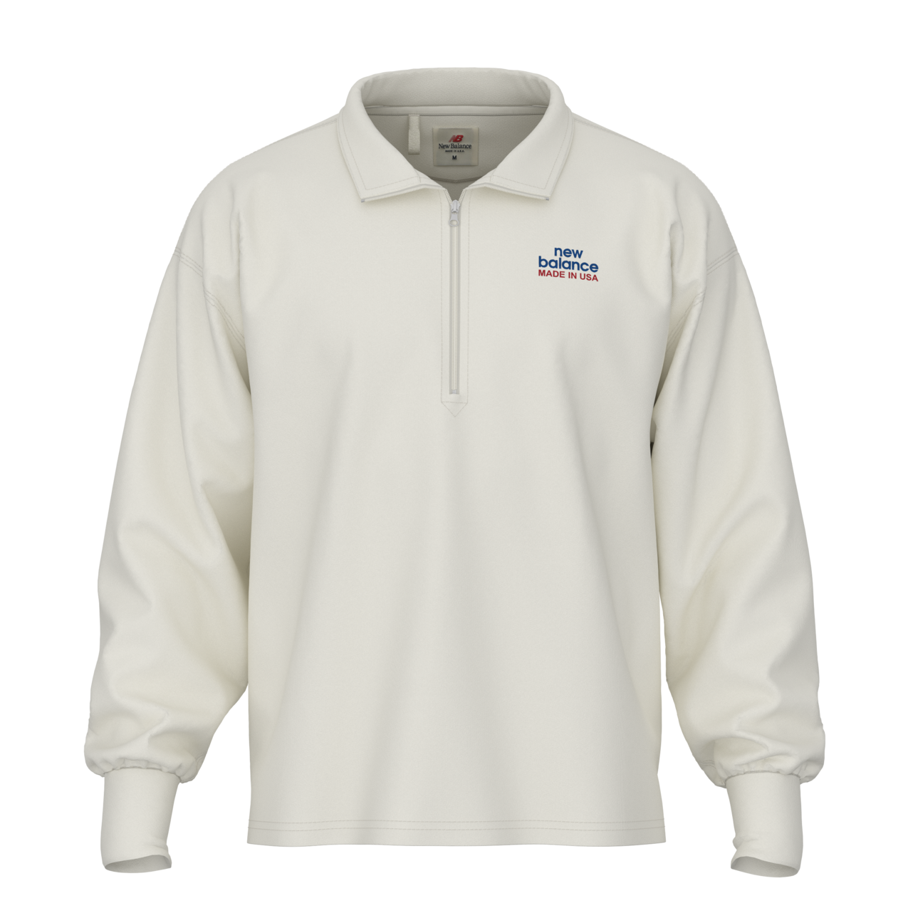 New Balance Men's Made in USA Core 1/4 Zip - Sea Salt