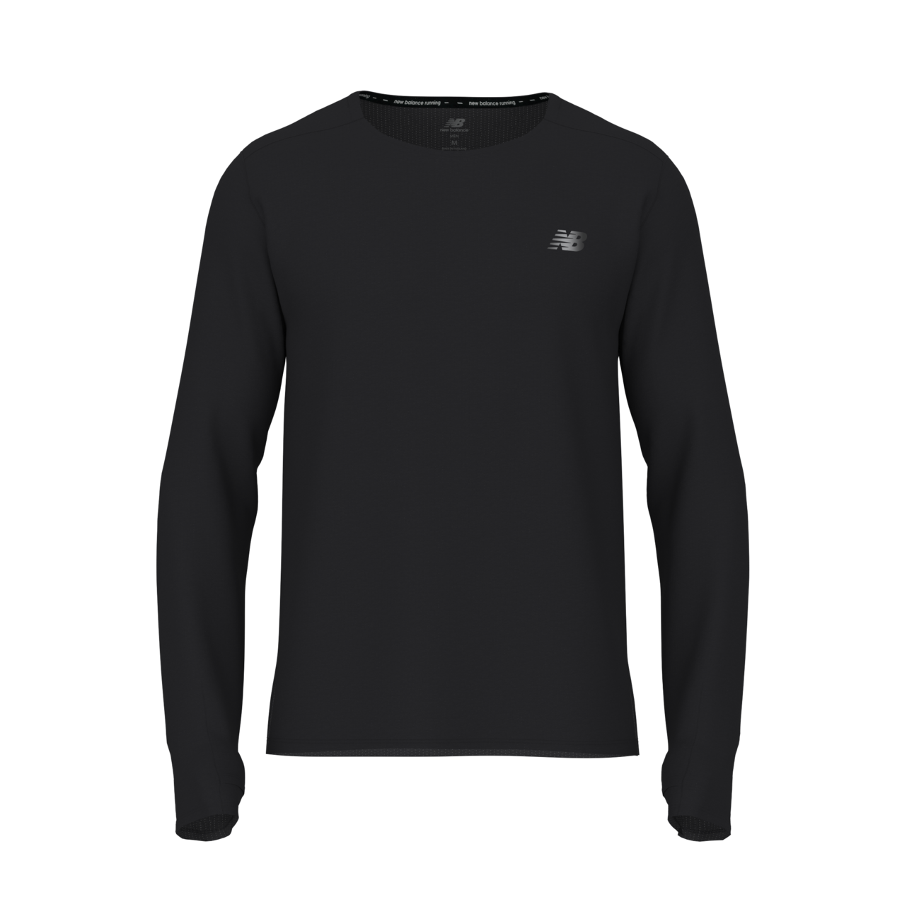 New Balance Men's RC Essential Long Sleeve - Black Heather