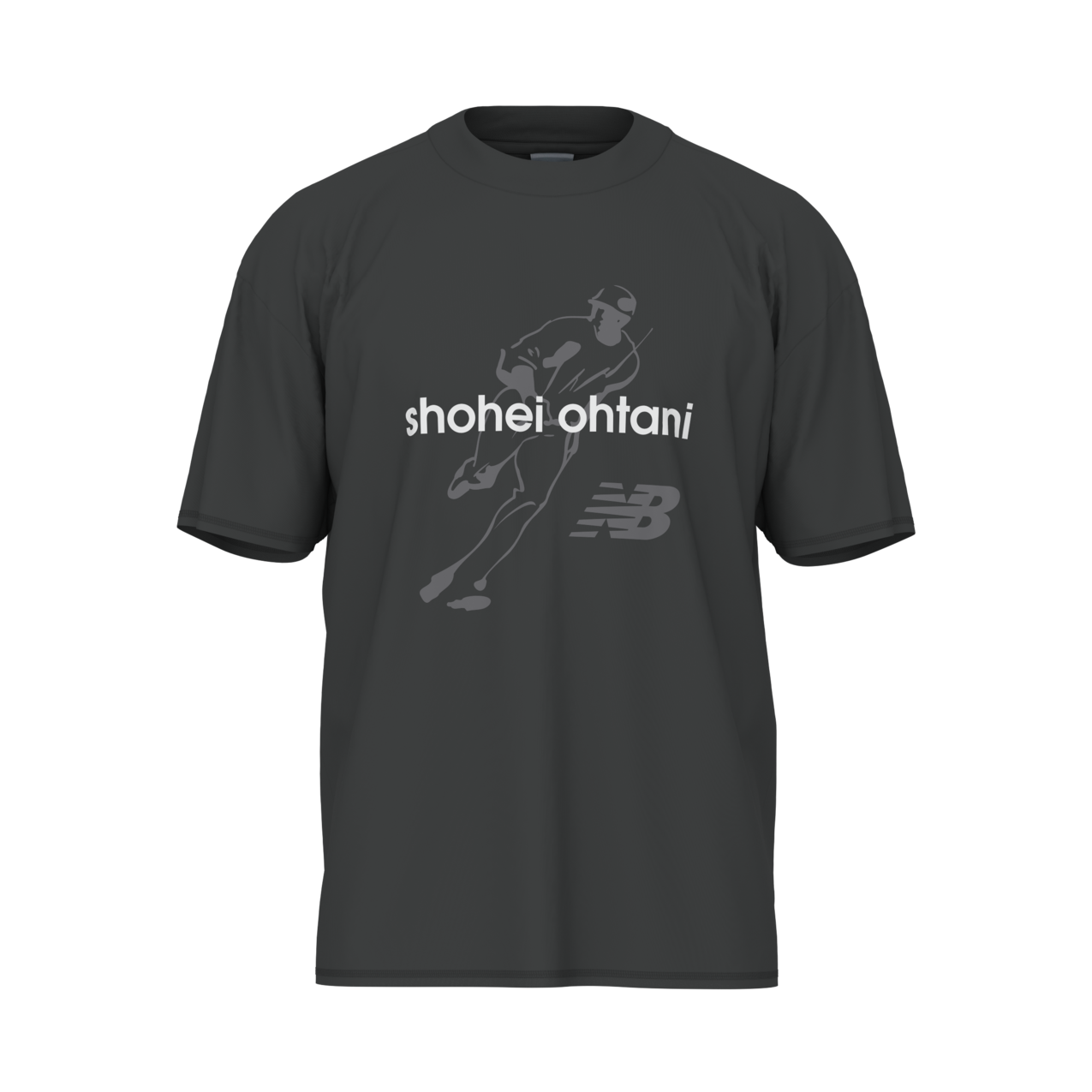 New Balance Men's Shohei Big Logo T-Shirt - Blacktop
