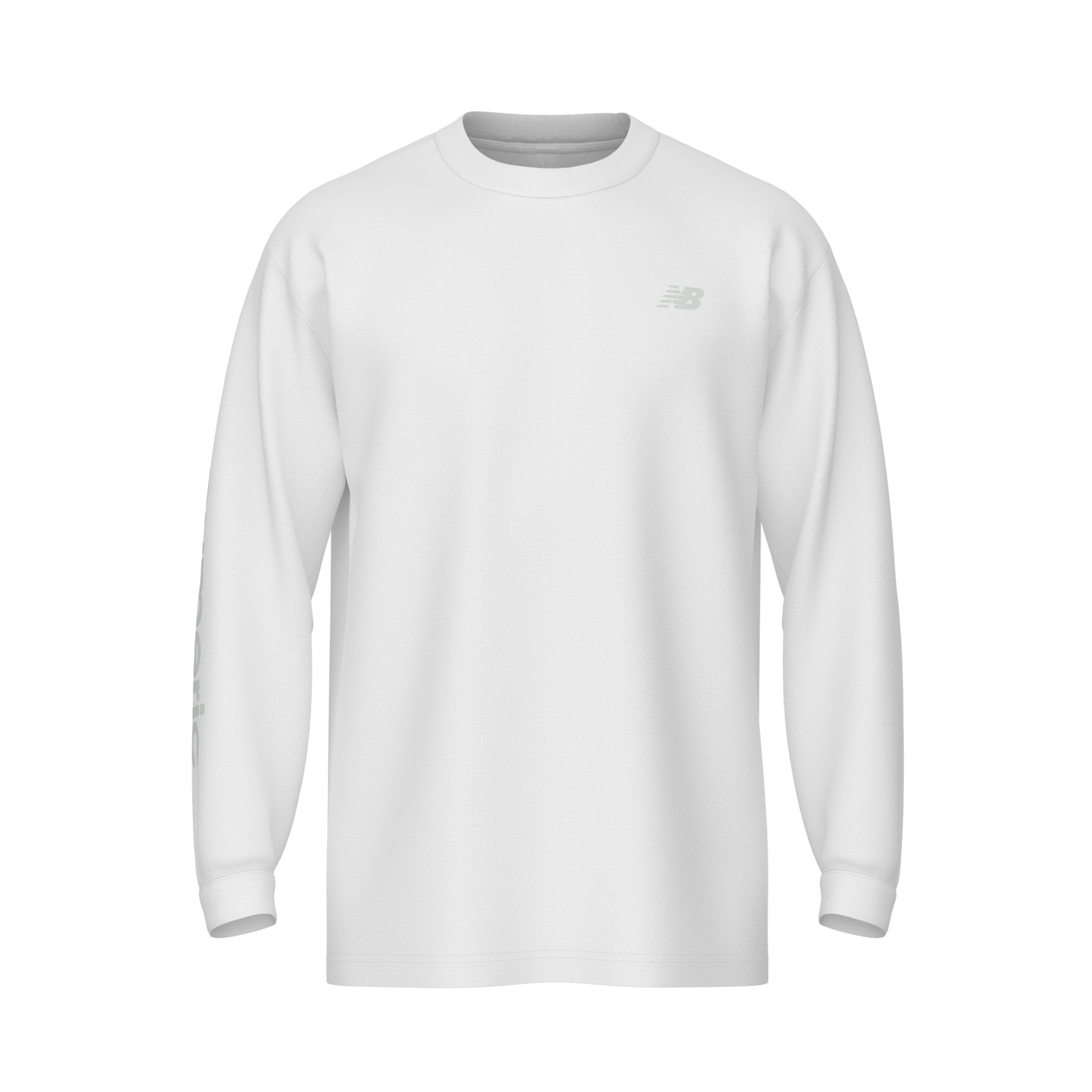 New Balance Men's Numeric LS Graphic Tee - White