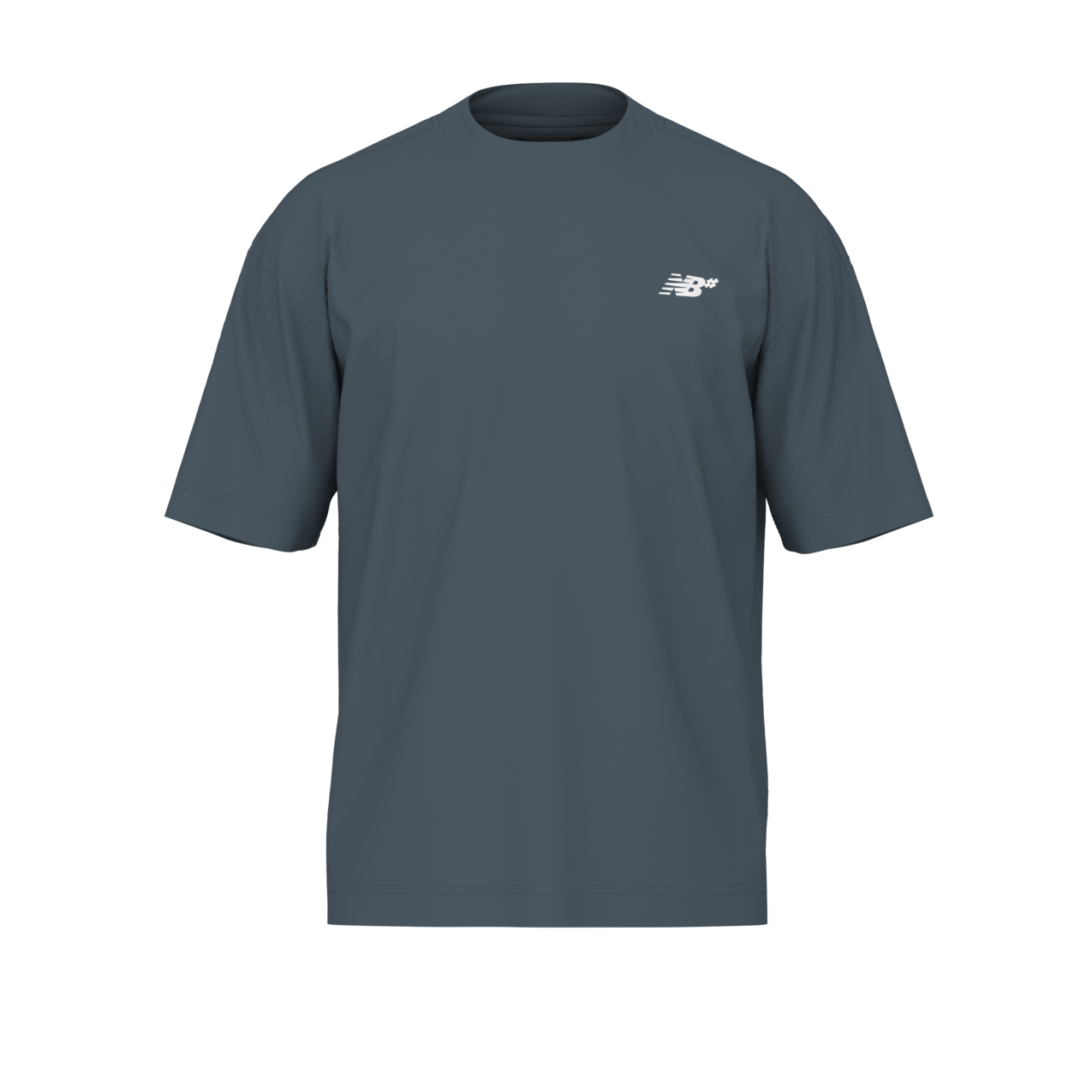 New Balance Men's NB Numeric Small Logo T-Shirt - Shadow Blue