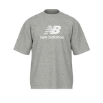 New Balance Men's Athletics Stacked Logo T-Shirt - Boylston Grey Heather