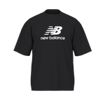 New Balance Men's Athletics Stacked Logo T-Shirt - Black