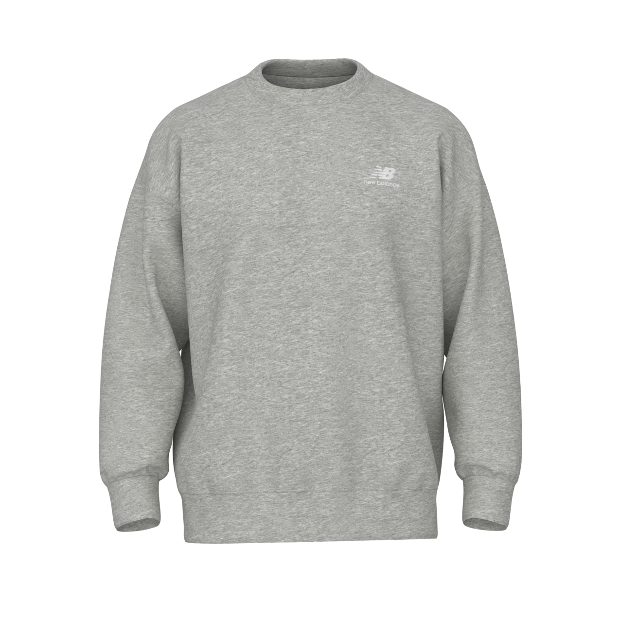 New Balance Men's Athletics Fleece Crew - Boylston Grey Heather