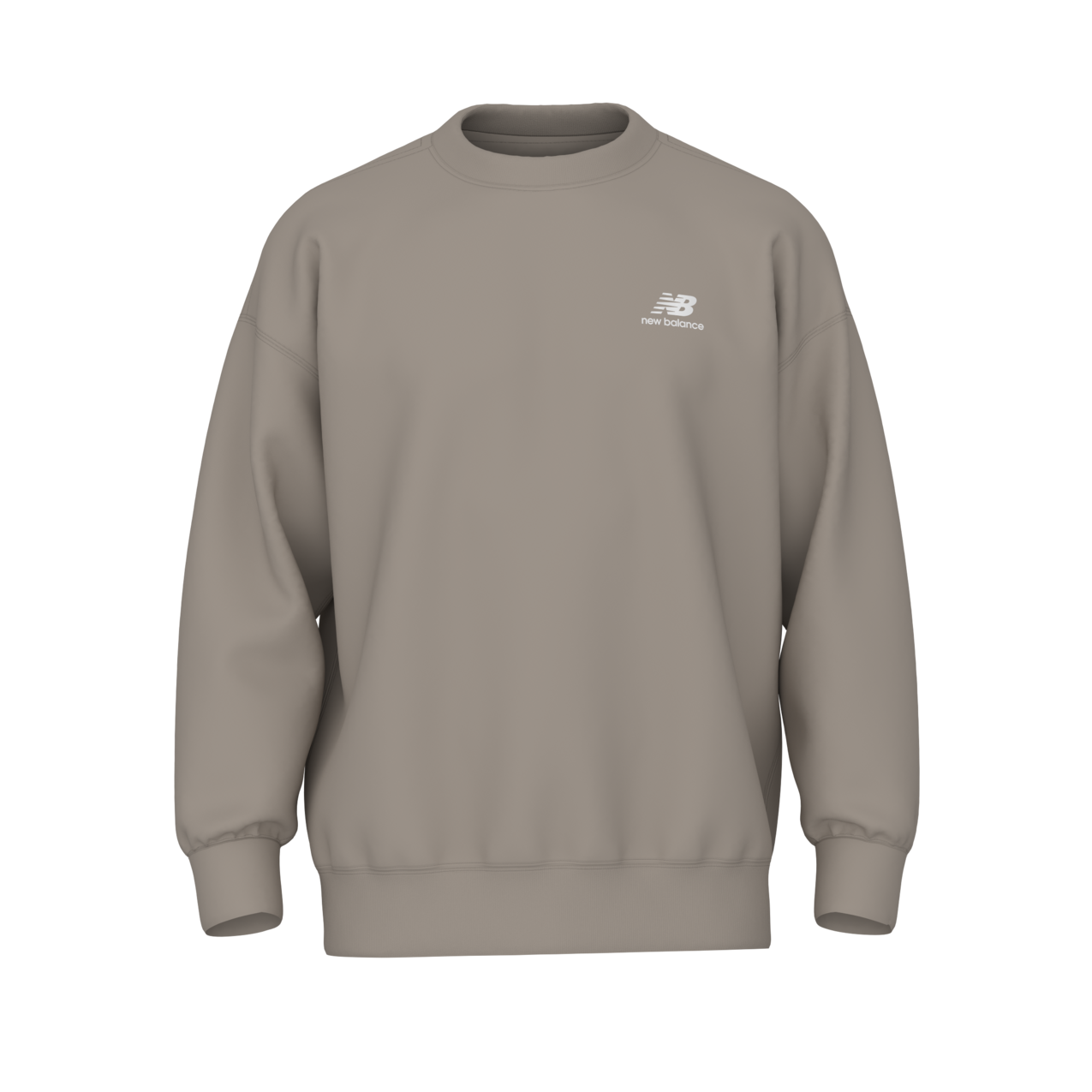 New Balance Men's Athletics Fleece Crew - Light Mushroom