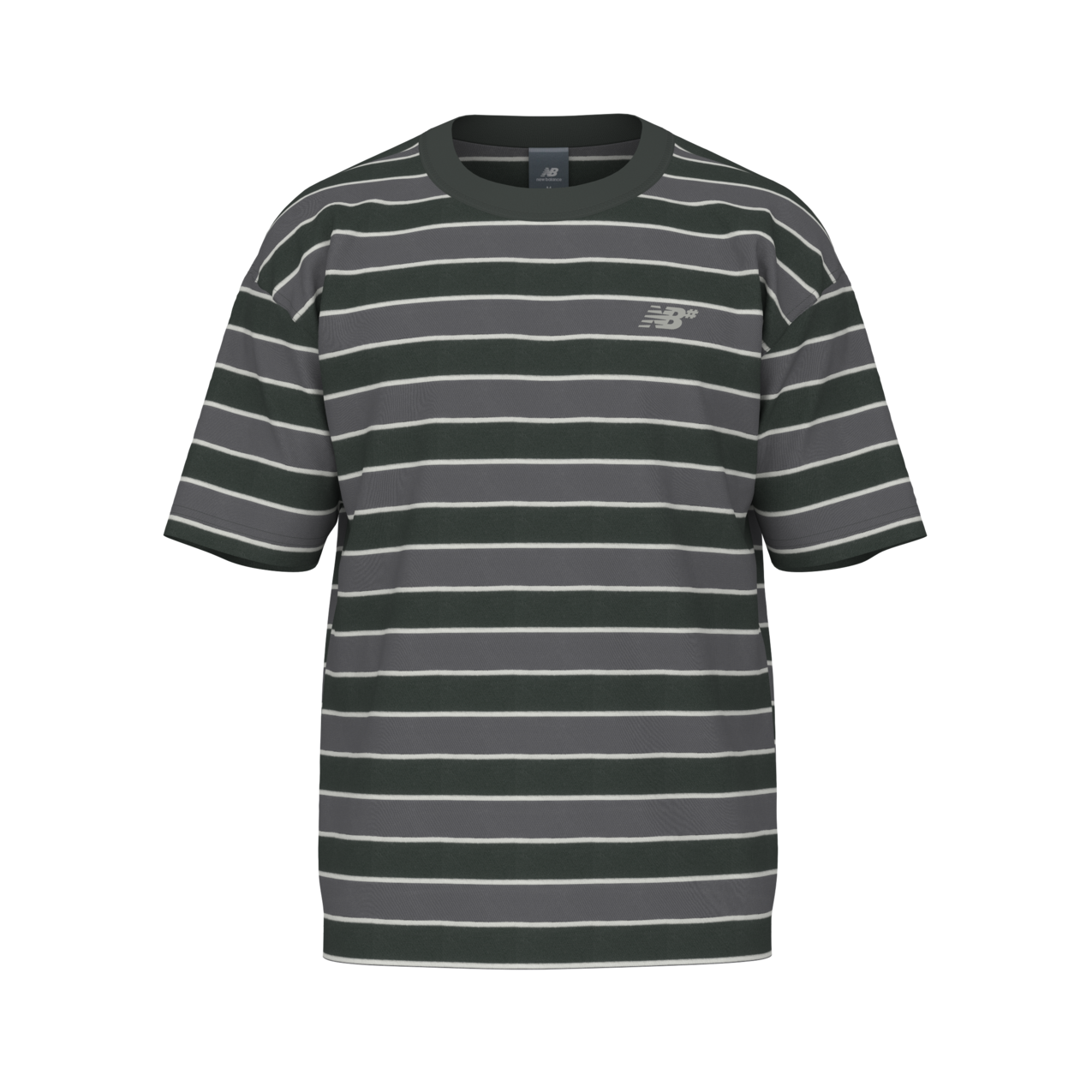 New Balance Men's Numeric Multi Stripe T-Shirt - Ivy Vine