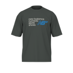 New Balance Men's NB Numeric Stacked Logo T-Shirt - Ivy Vine