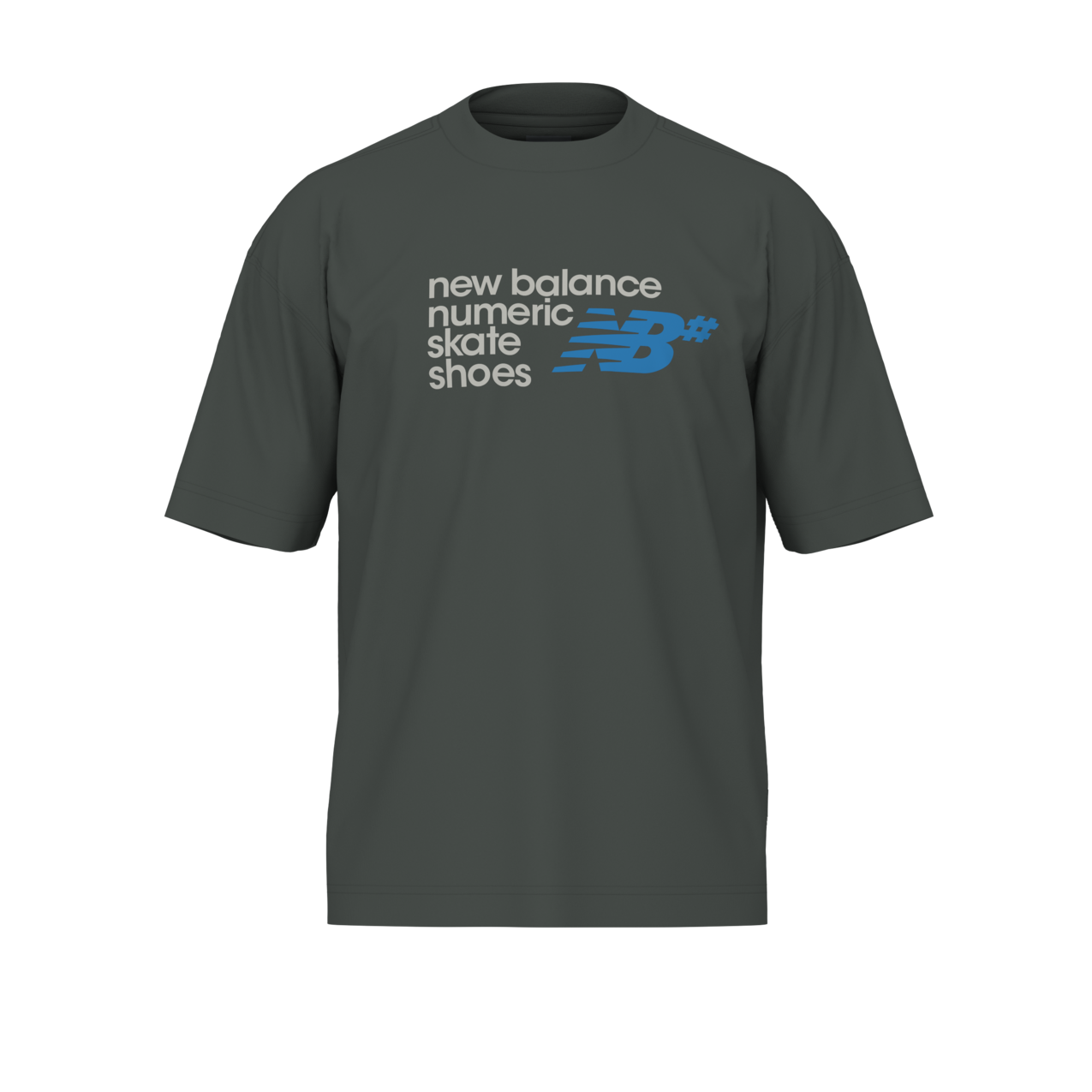 New Balance Men's NB Numeric Stacked Logo T-Shirt - Ivy Vine
