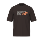New Balance Men's NB Numeric Stacked Logo T-Shirt - Black Coffee