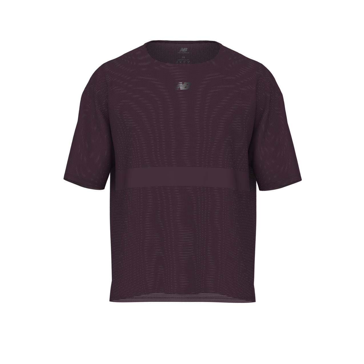 New Balance Men's RC Jacquard T-Shirt - Black Ruby