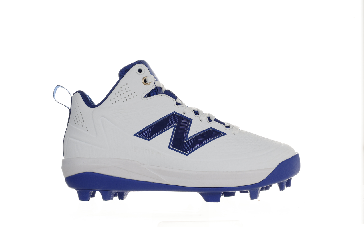 New Balance Youth Ohtani v2 Mid Turf – White/Team Royal