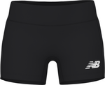 New Balance Women's Athletics 4 Inch Spandex Short - Black