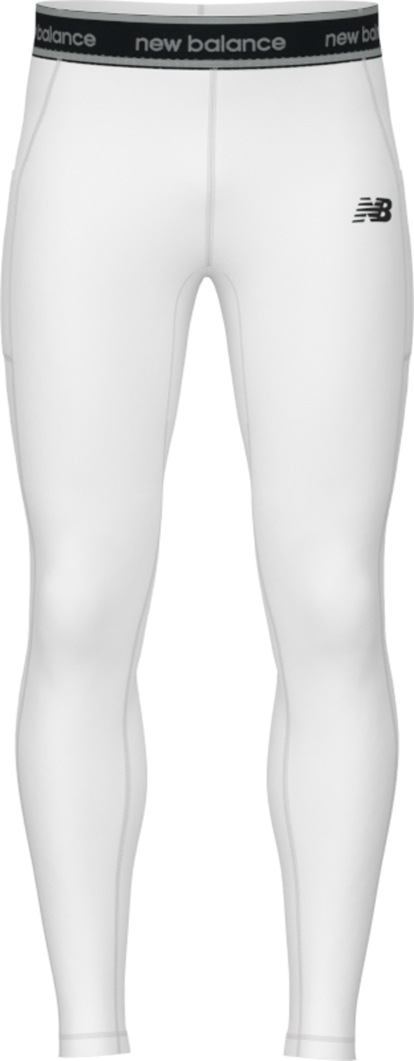 New Balance Men's Cold Weather Legging Base Layer - White