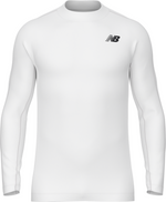 New Balance Men's Cold Weather Long Sleeve Base Layer - White