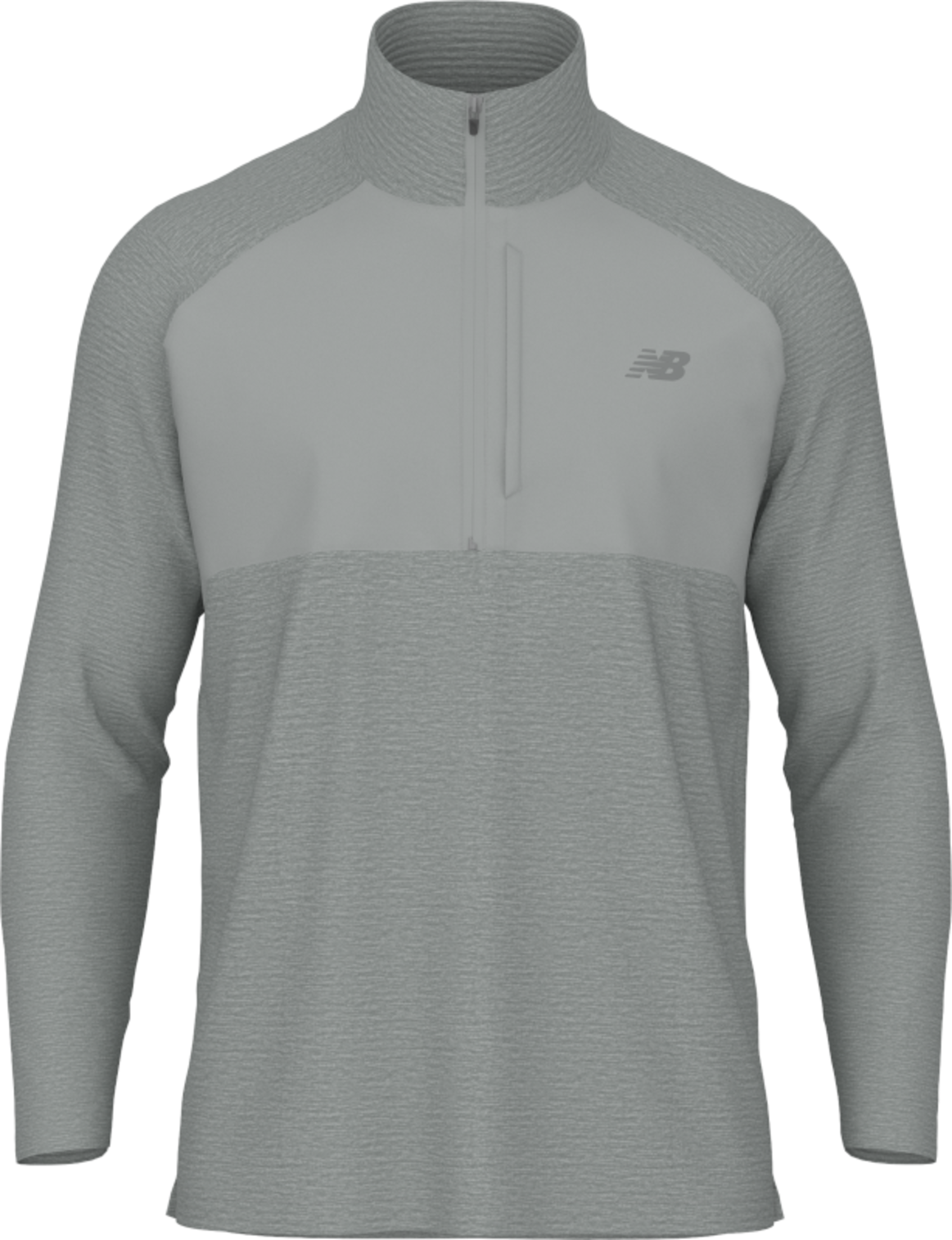 New Balance Men's Team Athletics Heat Grid 1/2 Zip - Grey