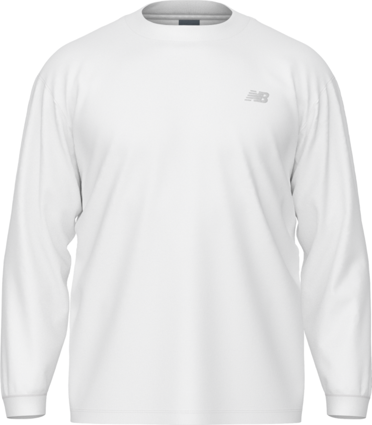 New Balance Men's Team Athletics Cotton Long Sleeve - White