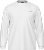 New Balance Men's Team Athletics Cotton Long Sleeve - White