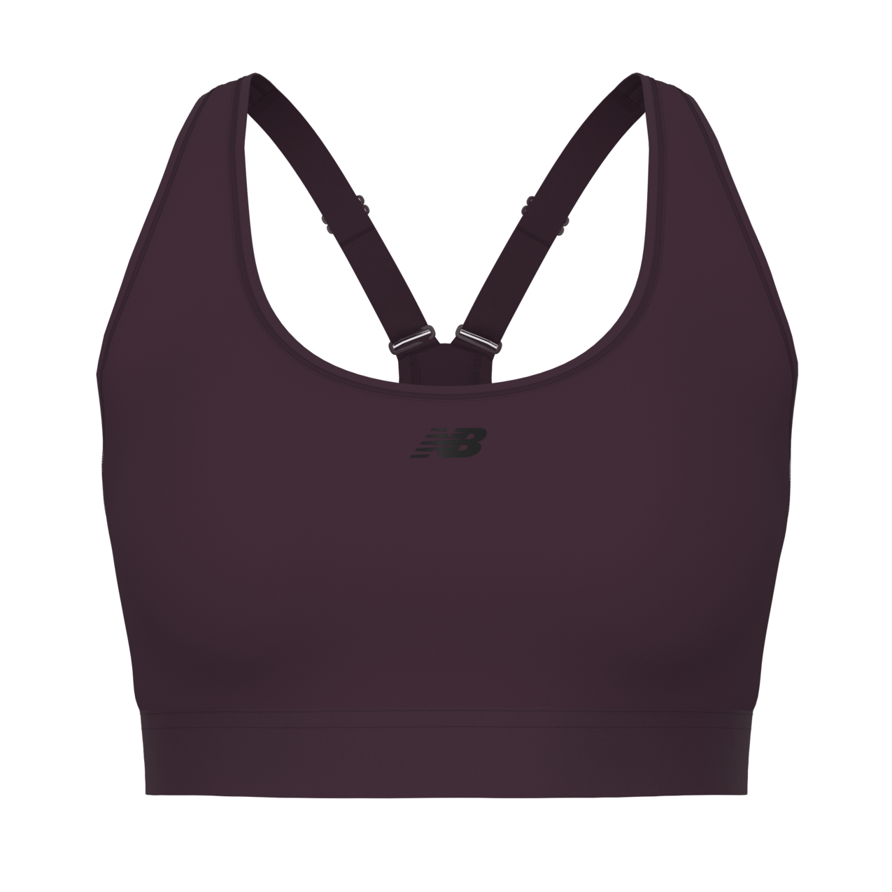 New Balance Women's NB Essential Run Bra - Black Ruby