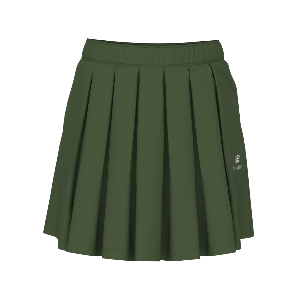 New Balance Women's Made in USA Pleated Skirt - Dark Alpine Green