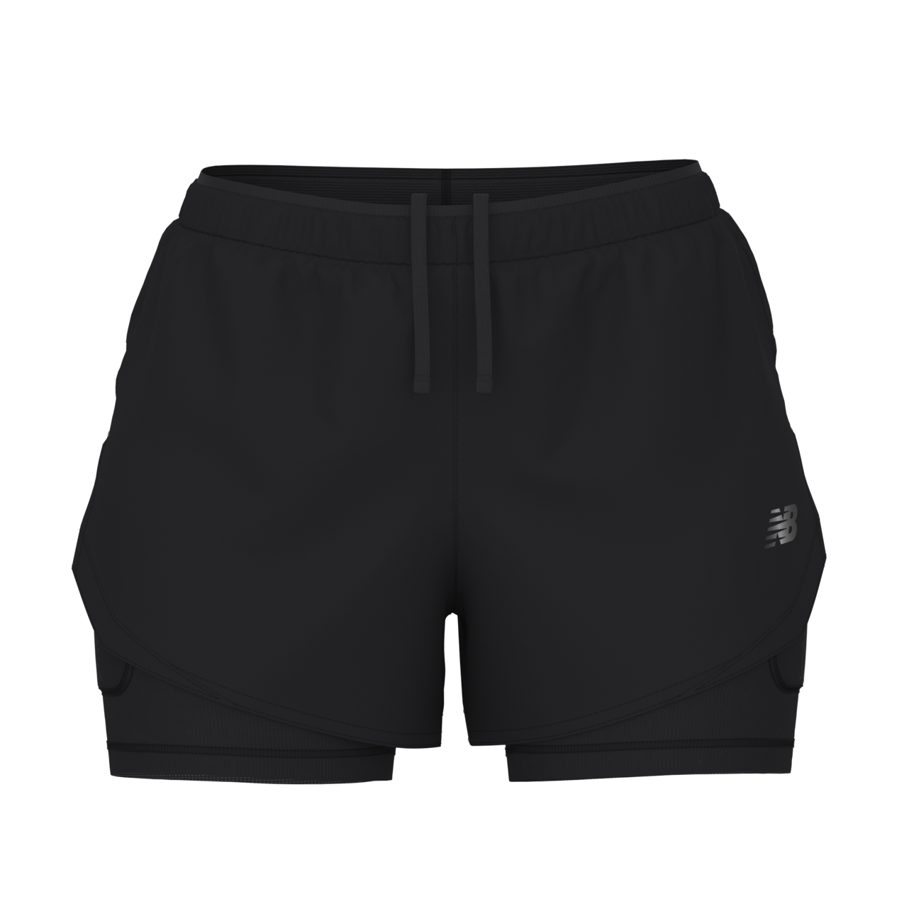 New Balance Women's RC Essential 2-in-1 Run Short 3 - Black