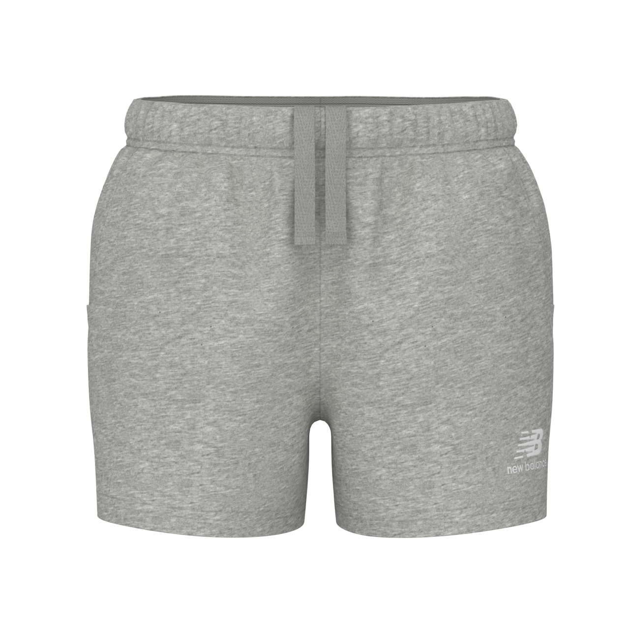 New Balance Women's Athletics Fleece Short 3 - Boylston Grey Heather
