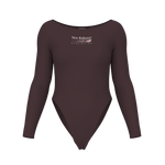 New Balance Women's Trackside Long Sleeve Bodysuit - Cherry Leather