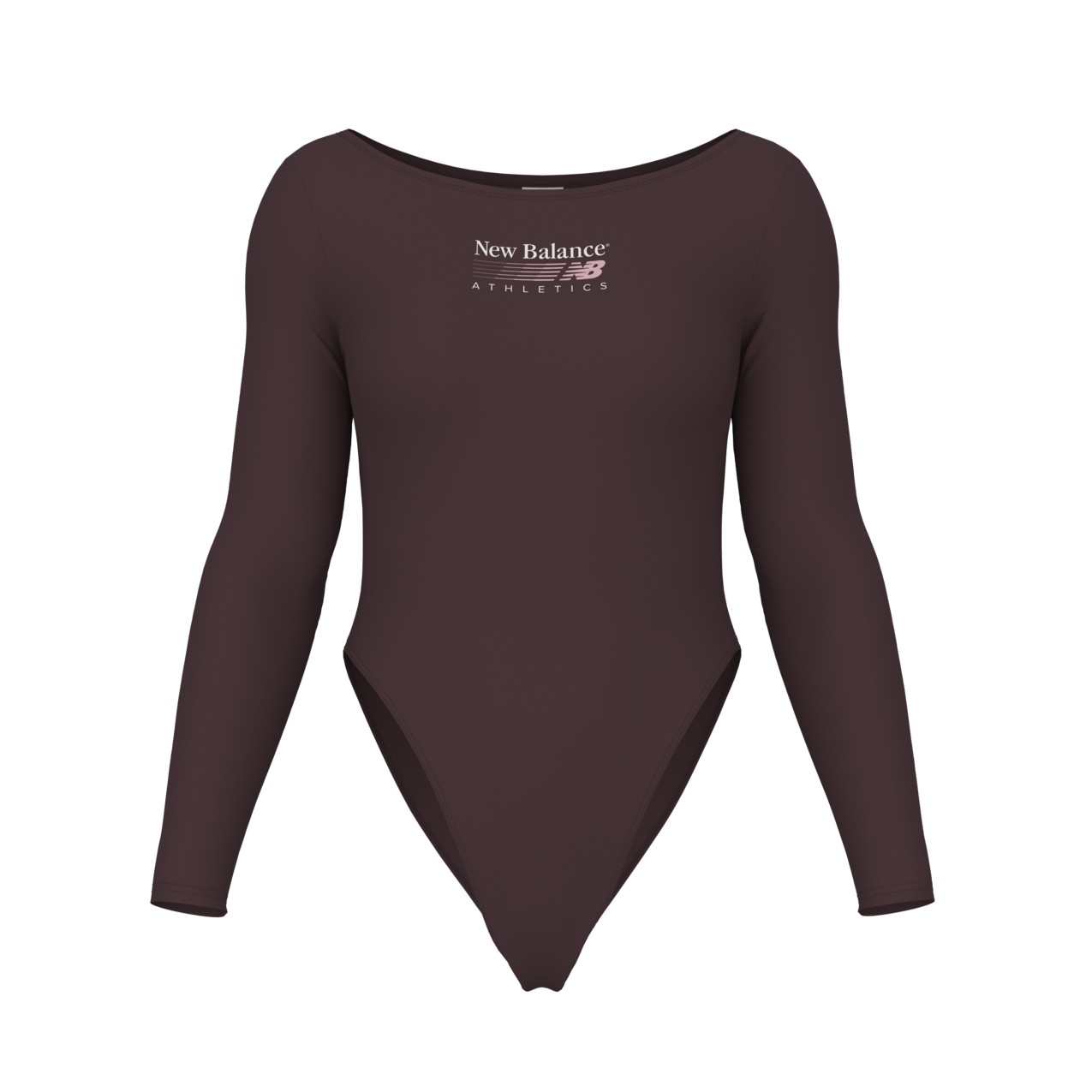 New Balance Women's Trackside Long Sleeve Bodysuit - Cherry Leather