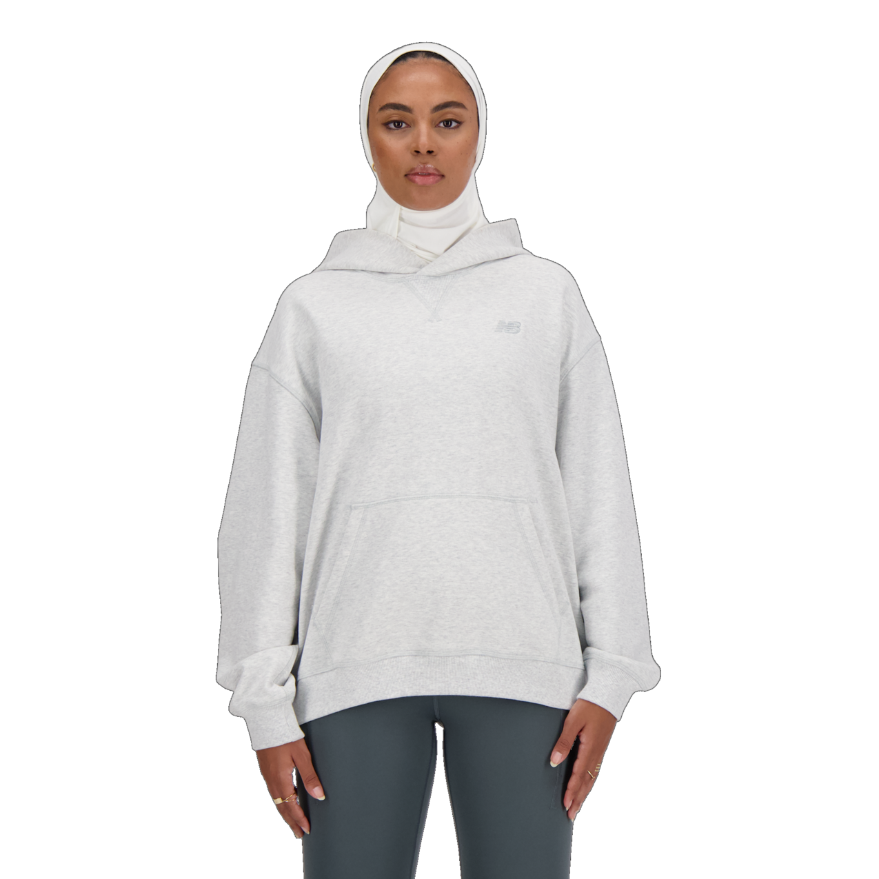New Balance Women's Athletics French Terry Hoodie - Grey