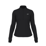 New Balance Women's RC Essential Heat Grid 1/2 Zip - Black