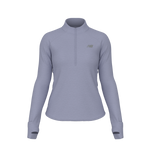New Balance Women's RC Essential Heat Grid 1/2 Zip - Smoked Violet