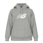 New Balance Women's Sport Fleece Logo Hoodie - Boylston Grey Heather