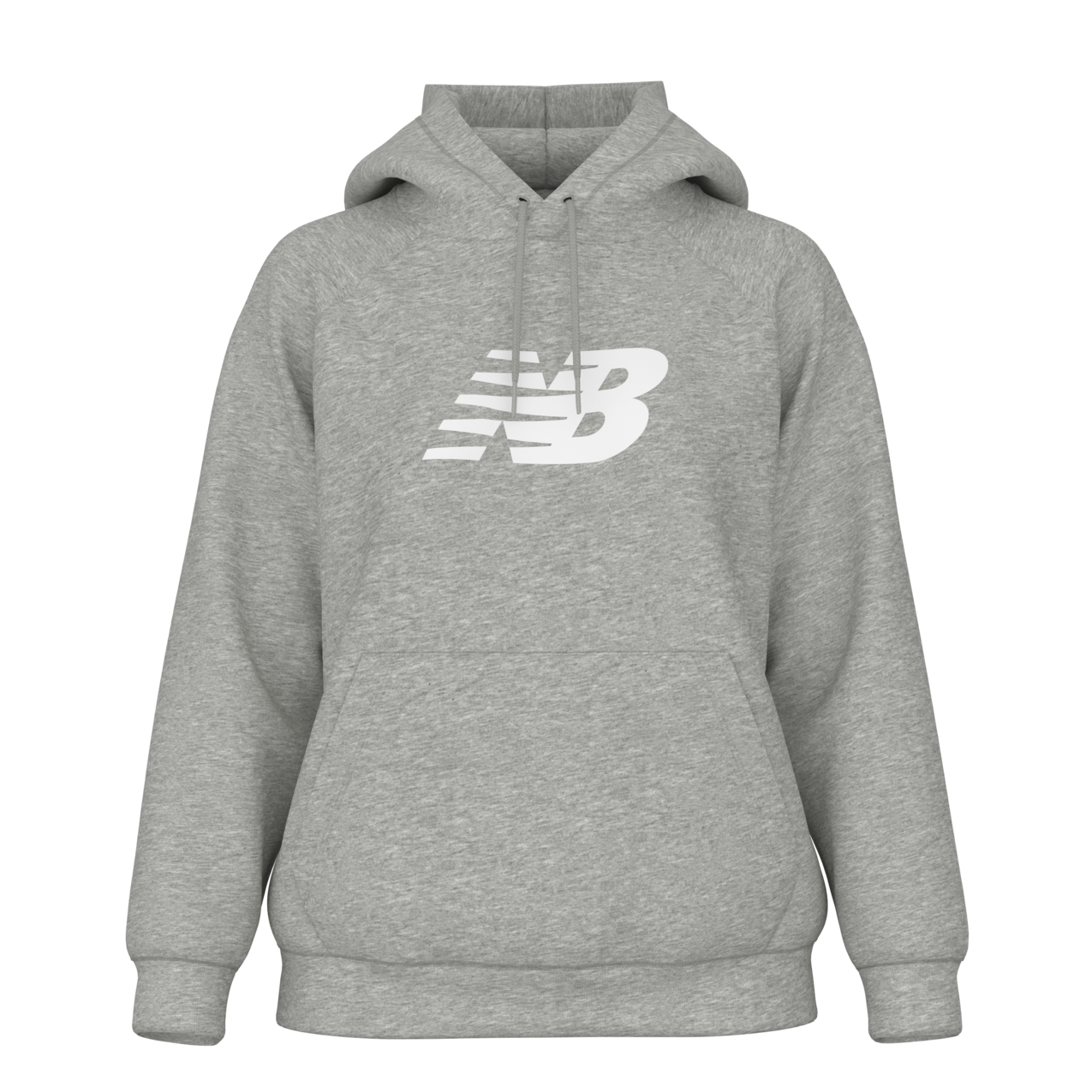 New Balance Women's Sport Fleece Logo Hoodie - Boylston Grey Heather