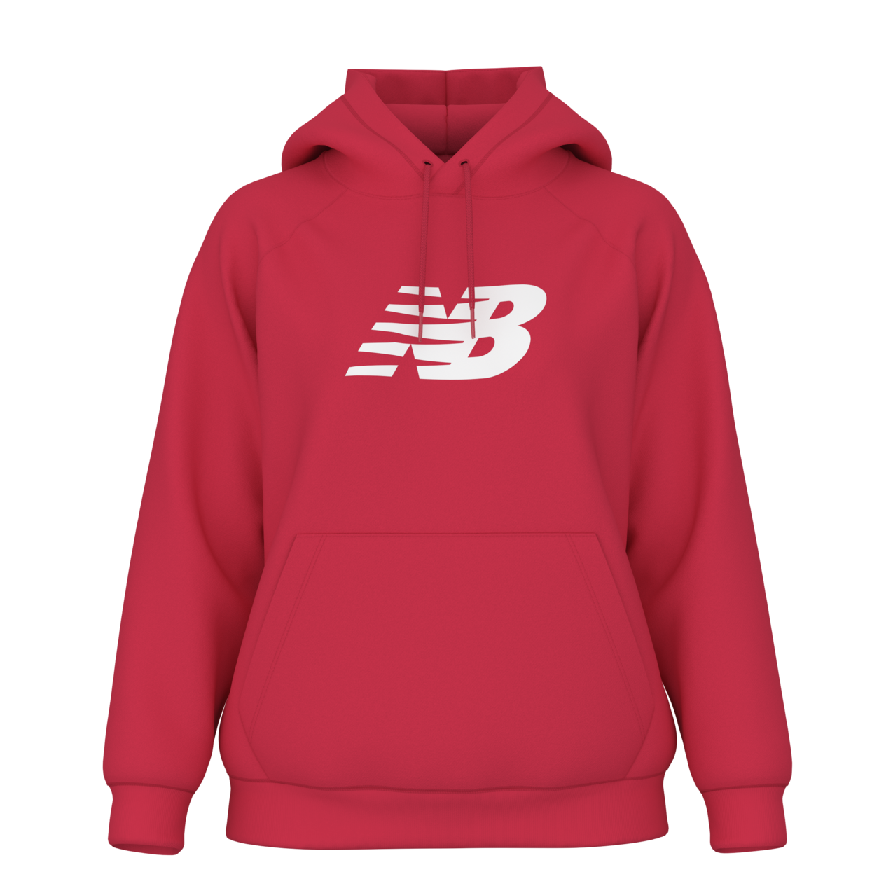 New Balance Women's Sport Fleece Logo Hoodie - Cherry Blast