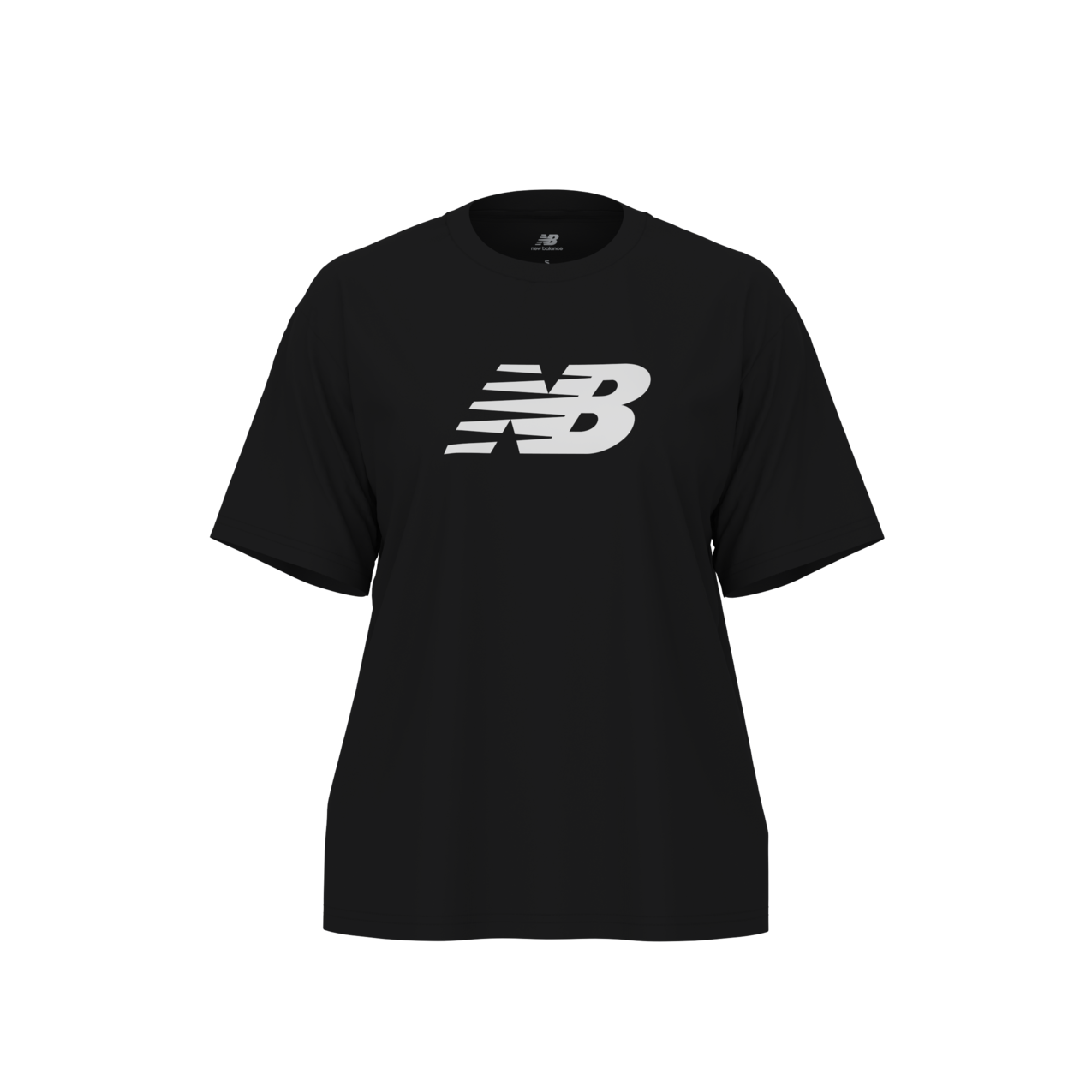 New Balance Women's Sport Jersey Relaxed Logo T-Shirt - Black