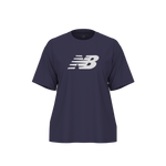 New Balance Women's Sport Jersey Relaxed Logo T-Shirt - Boysenberry