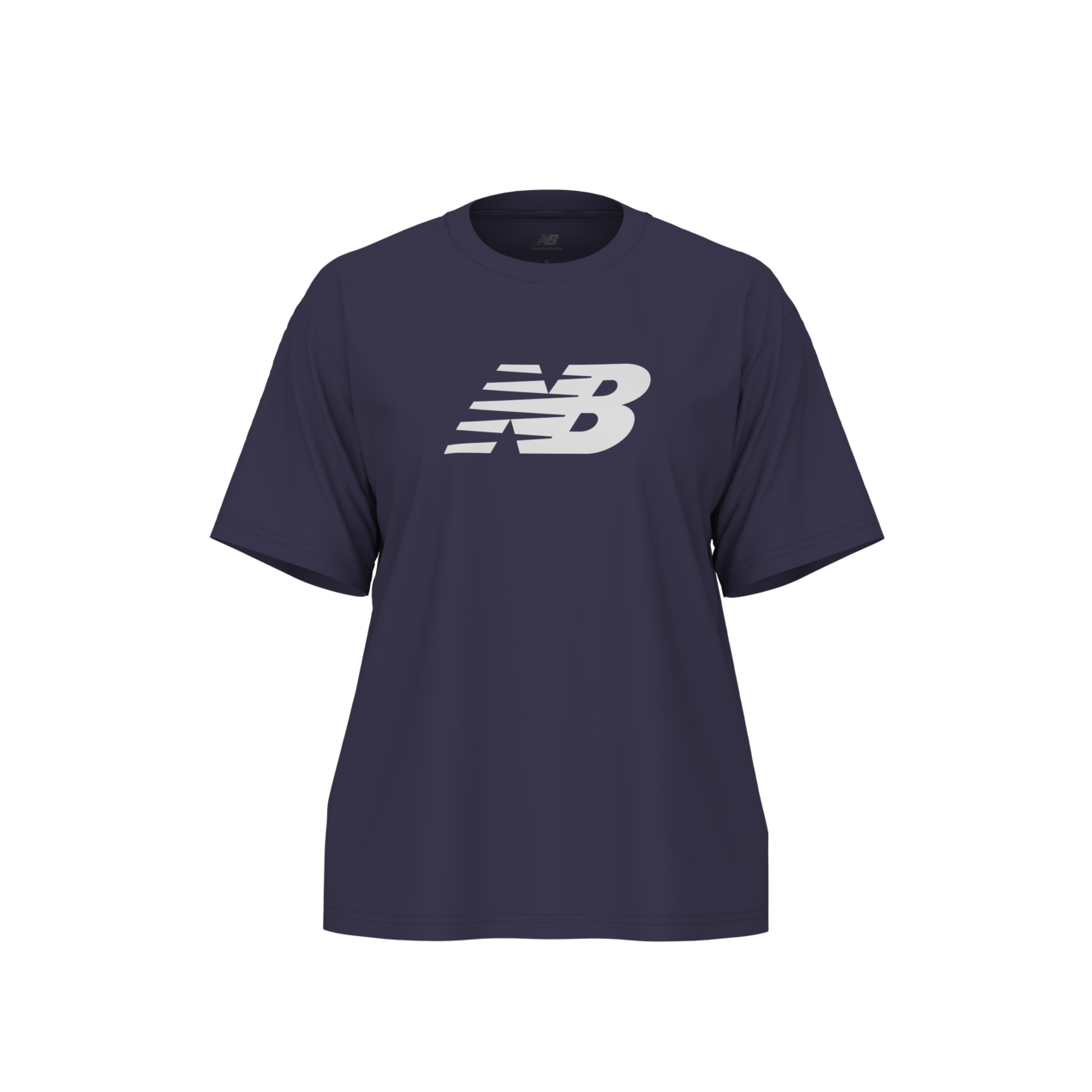 New Balance Women's Sport Jersey Relaxed Logo T-Shirt - Boysenberry