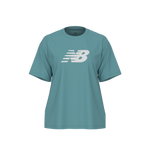 New Balance Women's Sport Jersey Relaxed Logo T-Shirt - Tidal Shift