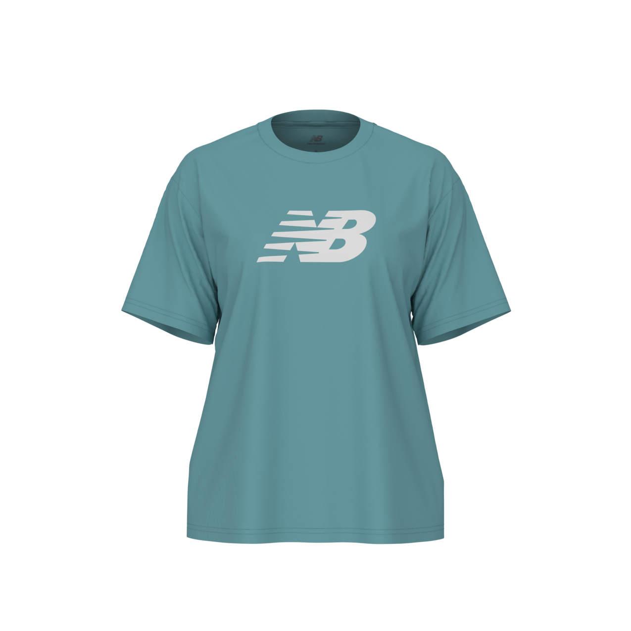 New Balance Women's Sport Jersey Relaxed Logo T-Shirt - Tidal Shift