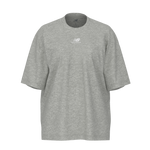 New Balance Women's Athletics Jersey Oversized T-Shirt - Boylston Grey Heather