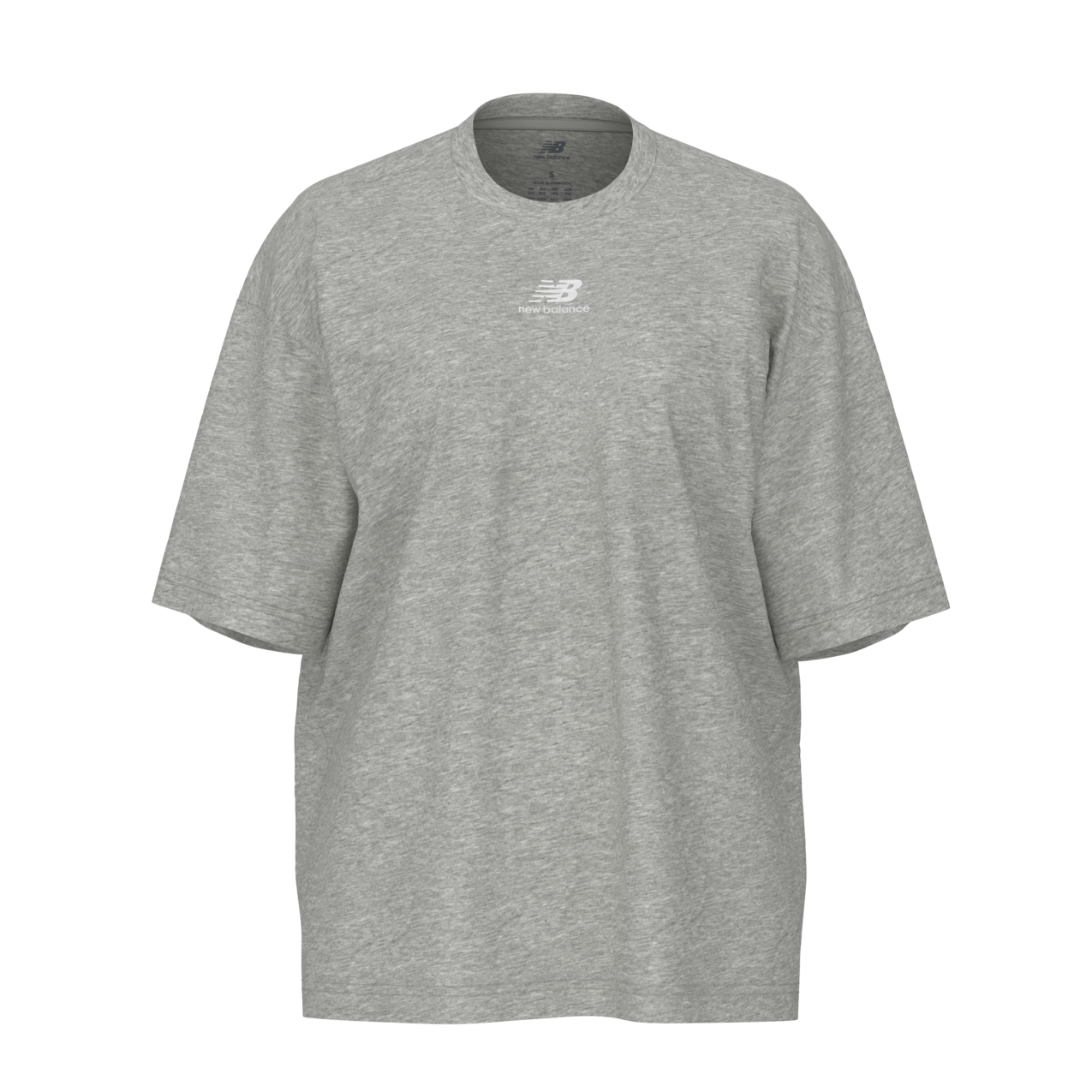 New Balance Women's Athletics Jersey Oversized T-Shirt - Boylston Grey Heather