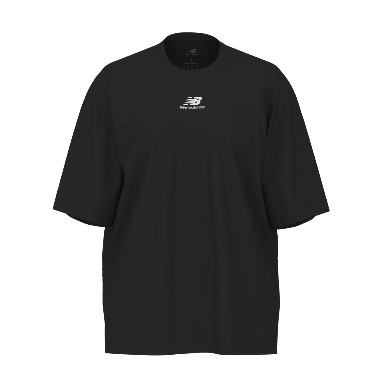New Balance Women's Athletics Jersey Oversized T-Shirt - Black