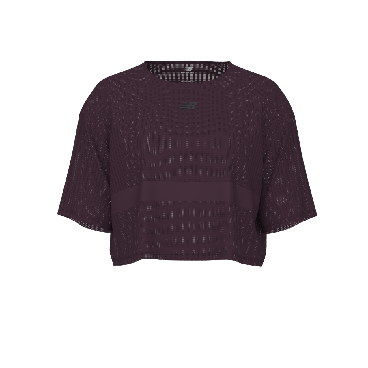 New Balance Women's RC Jacquard T-Shirt - Black Ruby