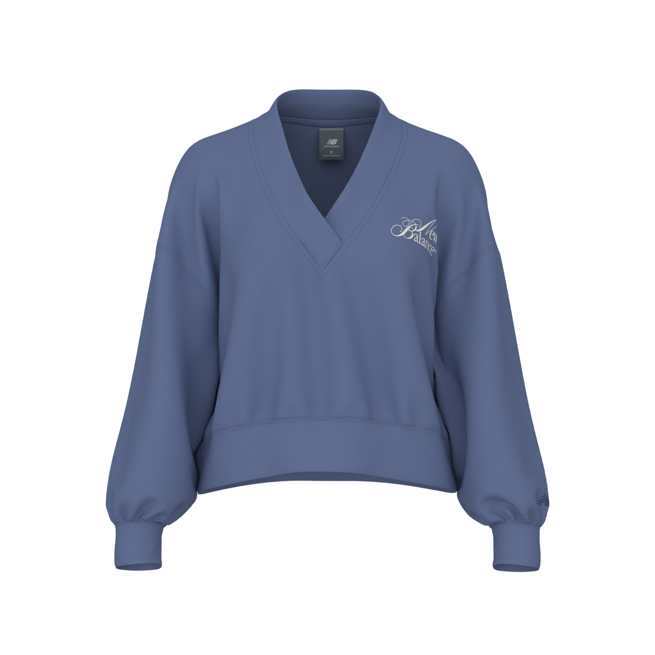 New Balance Women's Trackside V-Neck Pullover - Rainshadow