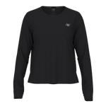 New Balance Women's RC Essential Long Sleeve - Black Heather